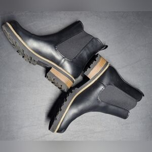 Black Leather Women's Boots